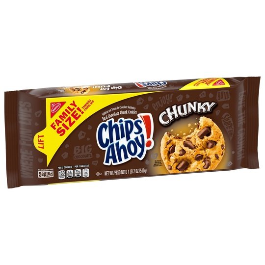 CHIPS AHOY! COOKIES CHUNKY CHOCOLATE CHIP 18 OZ