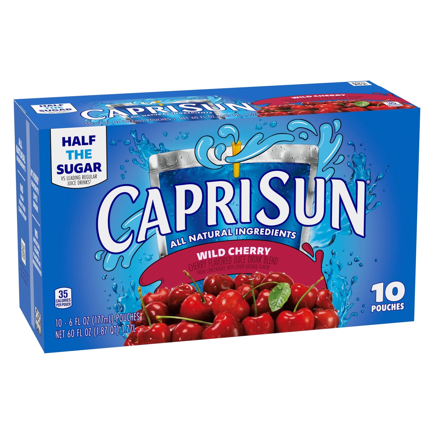 Capri Sun Wild Cherry Juice Box Pouches, 10 ct Box, 6 fl oz Pouches