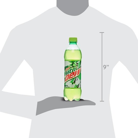 Diet Mountain Dew Citrus Soda Pop, 16.9 oz, 6 Pack Bottles