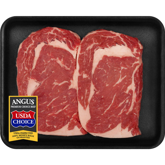 Beef Choice Angus Ribeye Steak Thin, 0.43 - 1.68 lb Tray