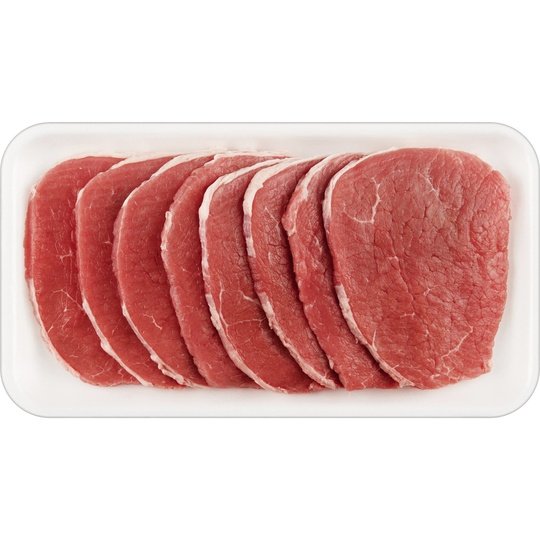 Beef Eye Round Steak Thin, 0.71 - 2.0 lb Tray