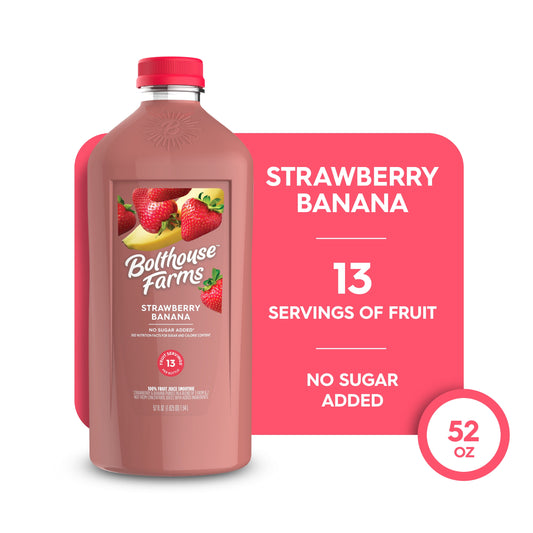 Bolthouse Farms Fruit Juice Smoothie, Strawberry Banana, 52 fl. oz. Bottle