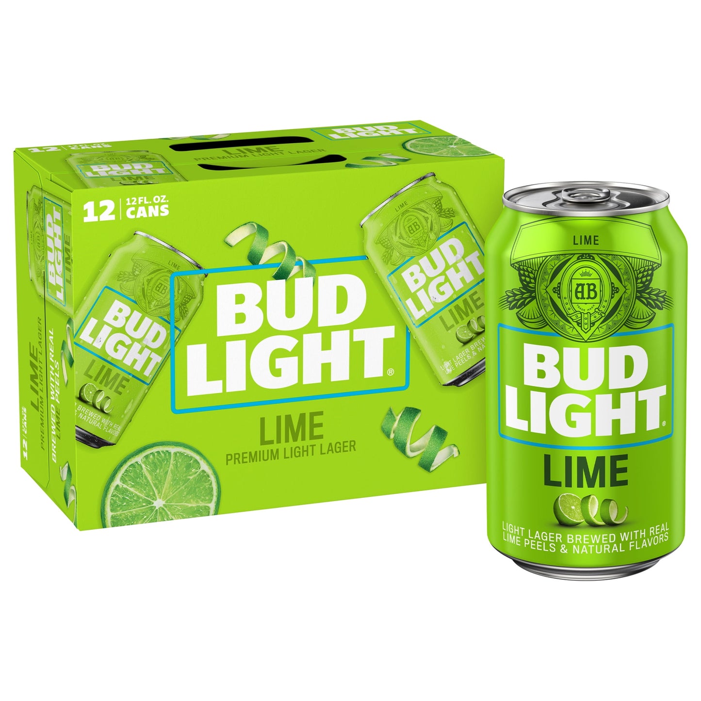 Bud Light Lime Beer, 12 Pack 12 fl. oz. Cans, 4.2% ABV, Domestic