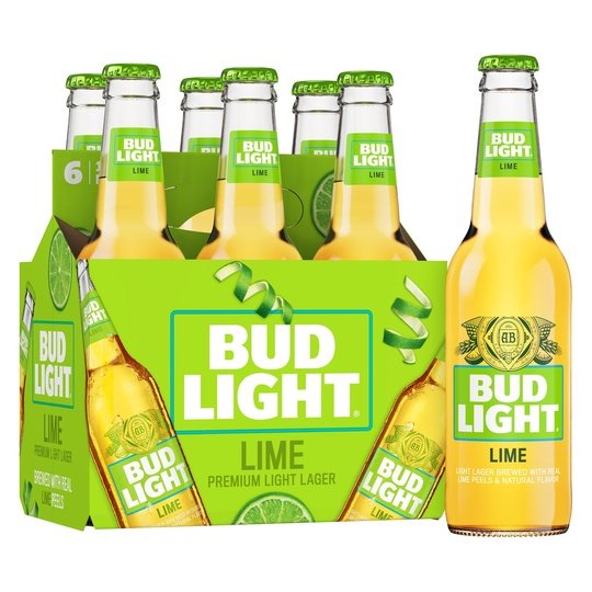 Bud Light Lime Beer, 6 Pack Beer, 12 fl oz Bottles, 4.2% ABV, Domestic