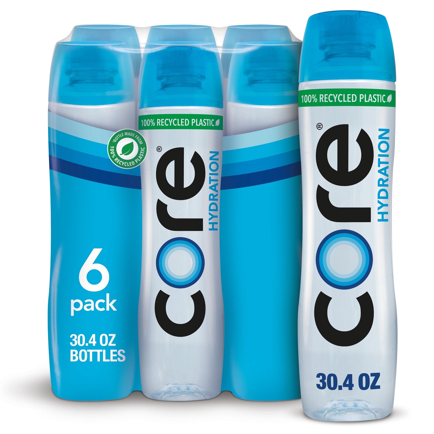 CORE Hydration Perfectly Balanced Drinking Water, 30.4 fl oz bottles, 6 Count