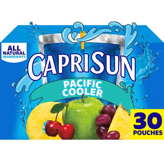 Capri Sun Pacific Cooler Mixed Fruit Juice Box Pouches, 30 ct Box, 6 fl oz Pouches