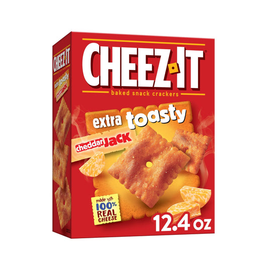 Cheez-It Extra Toasty Cheddar Jack Cheese Crackers, 12.4 oz