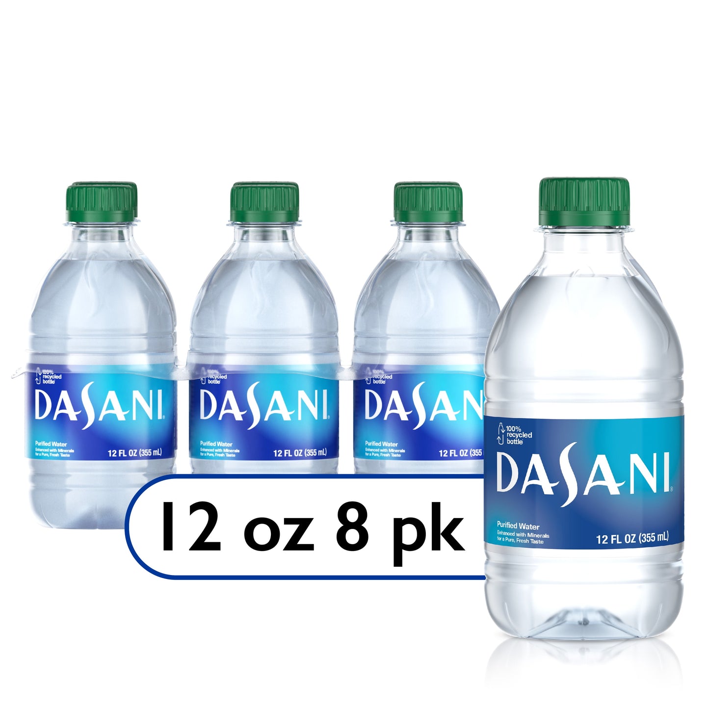 DASANI Purified Enhanced Mineral Water, 12 fl oz, 8 Count Bottles