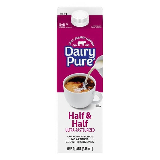 DairyPure Half & Half Ultra-Pasteurized Quart
