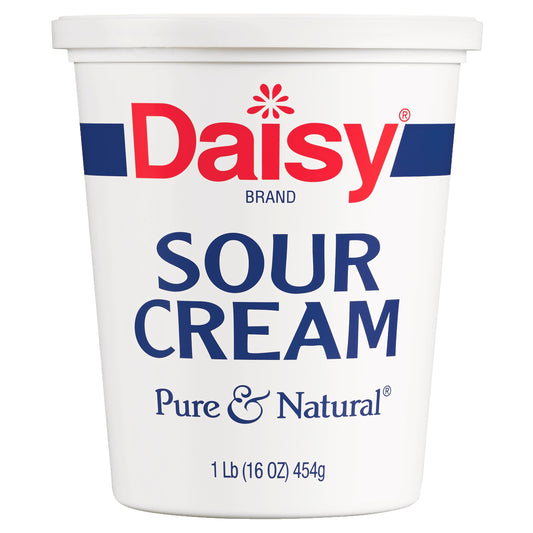 Daisy Pure and Natural Sour Cream, 16 oz (1 lb) Tub (Refrigerated)
