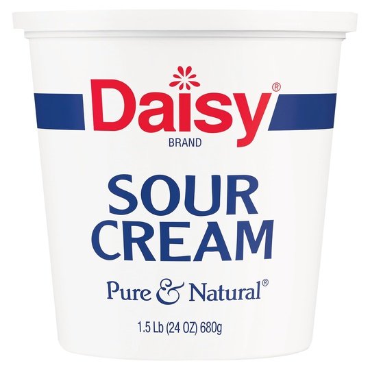 Daisy Pure and Natural Sour Cream, 24 oz (1.5 lb) Tub (Refrigerated)