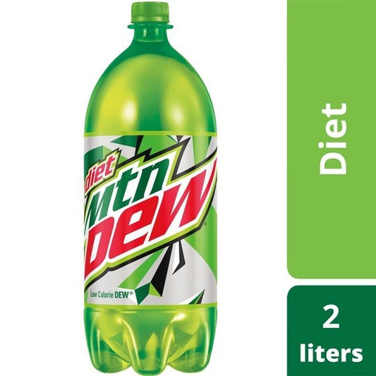 Diet Mountain Dew Citrus Soda Pop, 2 Liter Bottle