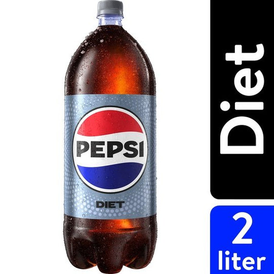 Diet Pepsi Cola Soda Pop, 2 Liter Bottle