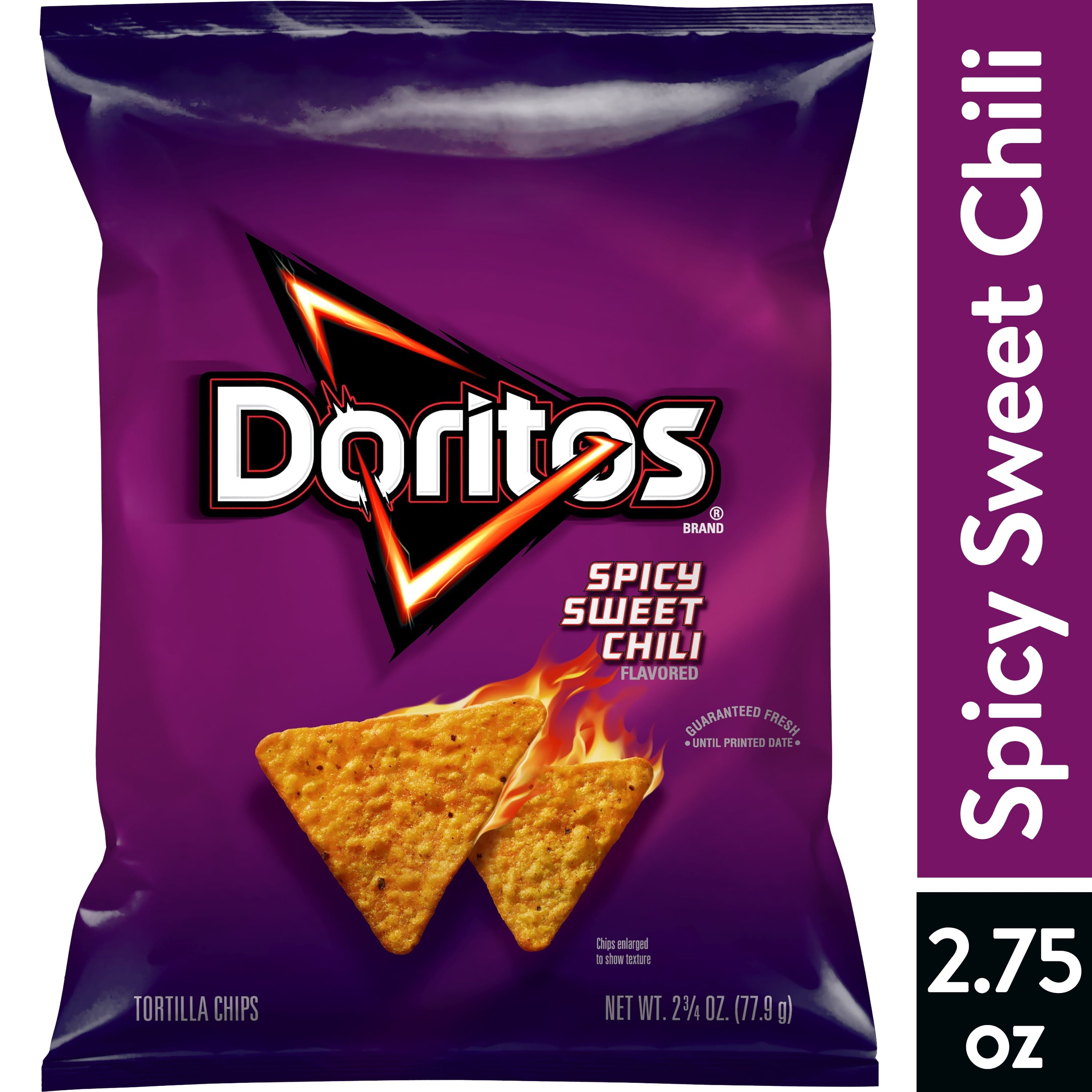 Doritos Sweet Chili Flavored Tortilla Chips Snack Chips, 2.75 oz Bag ...