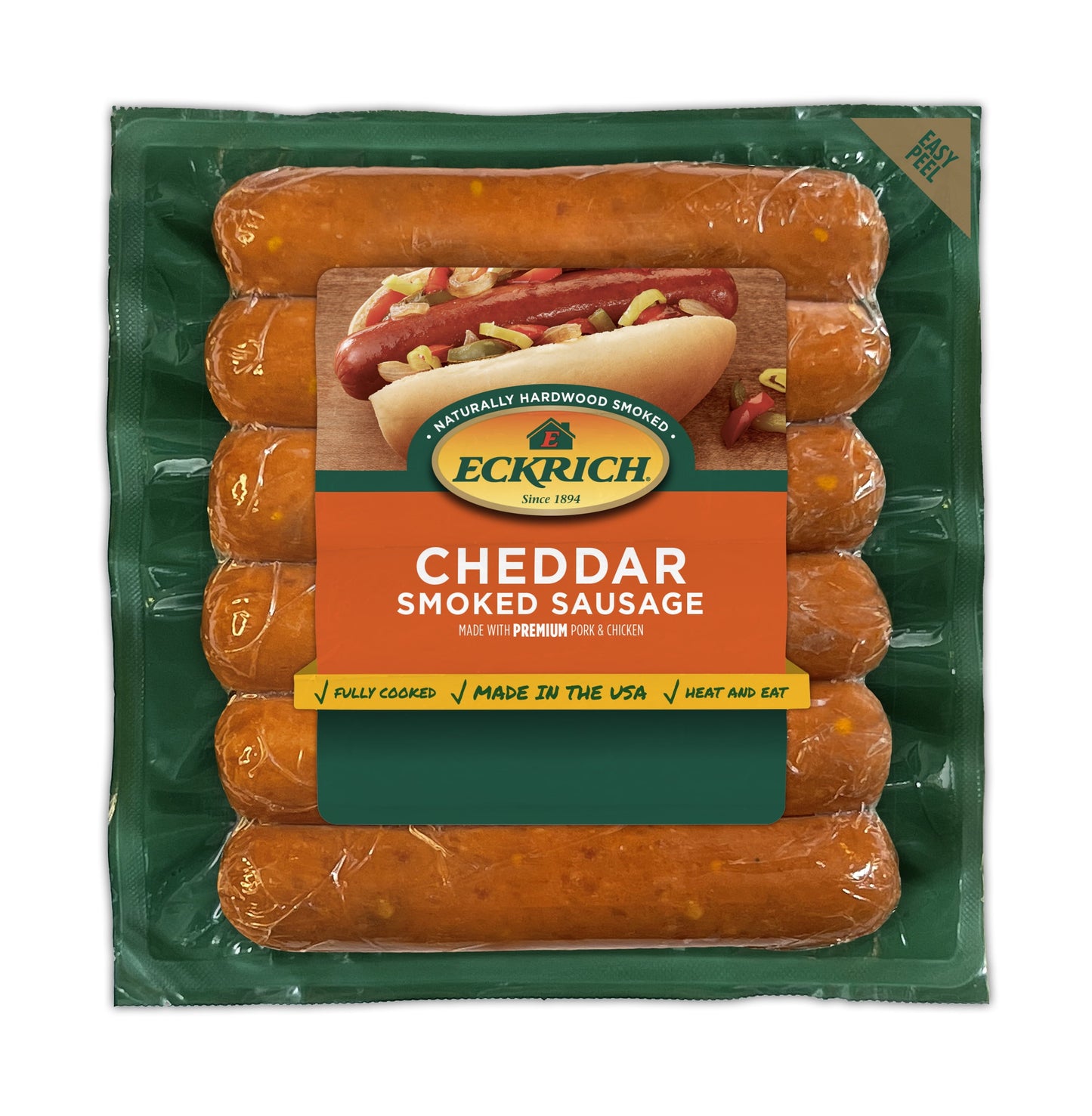 Eckrich Cheddar Smoked Sausage Links, 14 oz