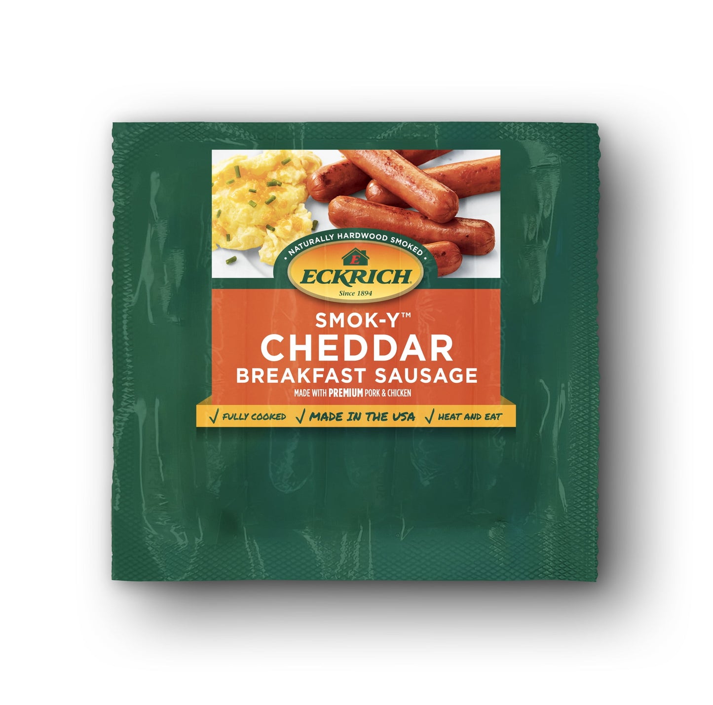 Eckrich Smok-Y Cheddar Breakfast Smoked Sausage Links, 8.3 oz