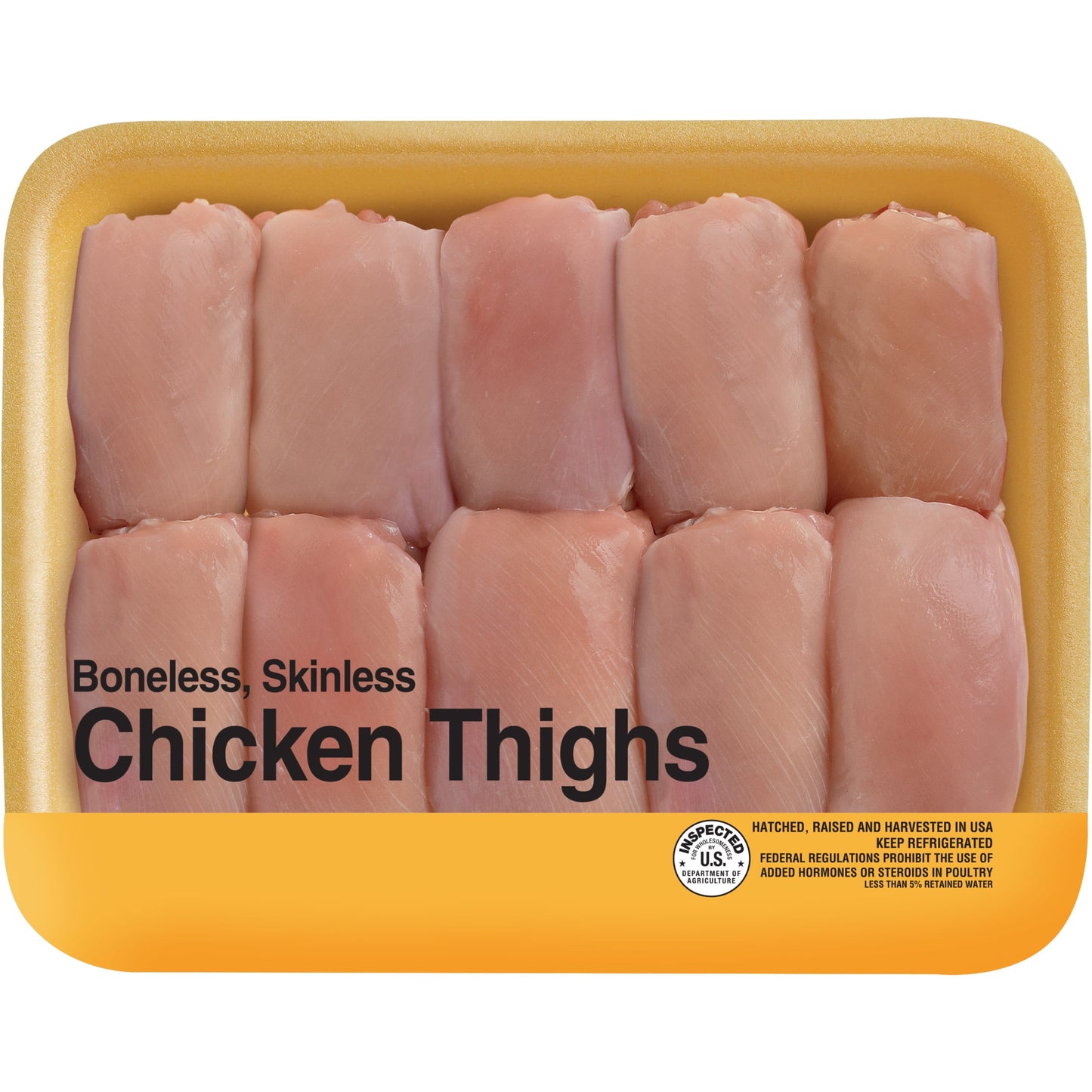Freshness Guaranteed Boneless Skinless Chicken Thighs, 2.75 - 4.0 lb Tray