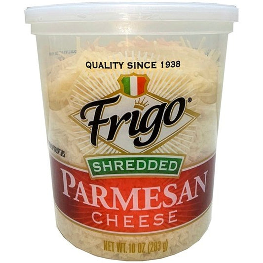 Frigo Shredded Parmesan Cheese, 10 oz Refrigerated Plastic Cup