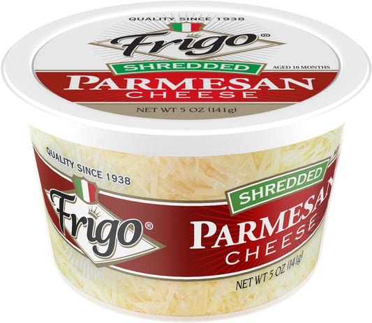 Frigo Shredded Parmesan Cheese, 5 oz Refrigerated Plastic Cup