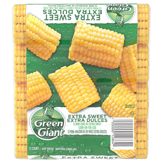 Green Giant Corn on the Cob Extra Sweet, 12 Ct (Frozen Vegetables)