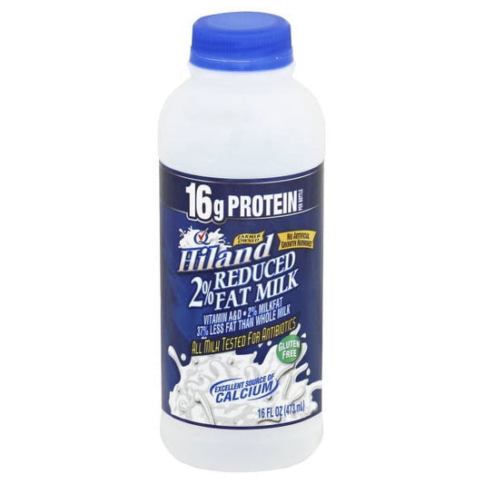 Hiland 2% Reduced Fat Milk, 16 Oz.