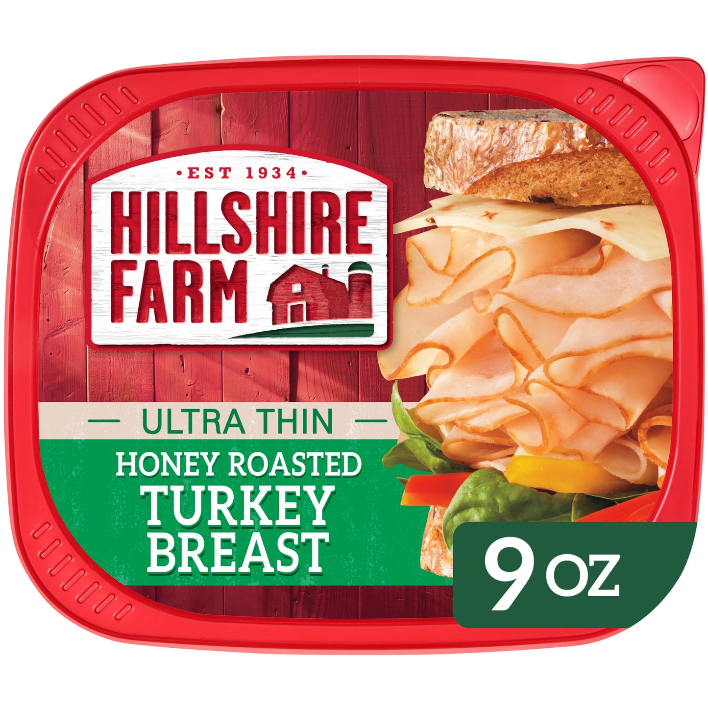 Hillshire Farm Sliced Honey Roasted Turkey Breast Deli Lunch Meat, 9 oz