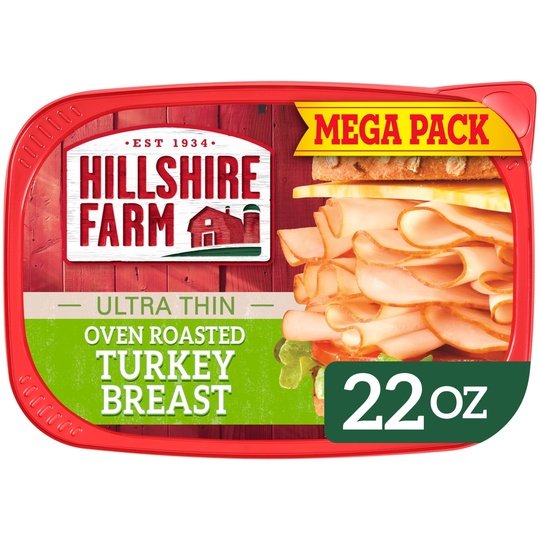 Hillshire Farm Sliced Oven Roasted Turkey Breast Deli Lunch Meat, 22 oz