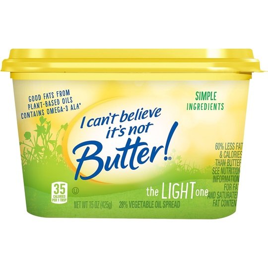 I Can't Believe It's Not Butter! Light Spread, 15 oz Tub (Refrigerated)