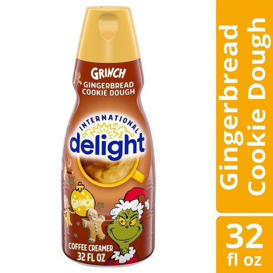 International Delight Grinch Gingerbread Cookie Dough Coffee Creamer, 32 oz.