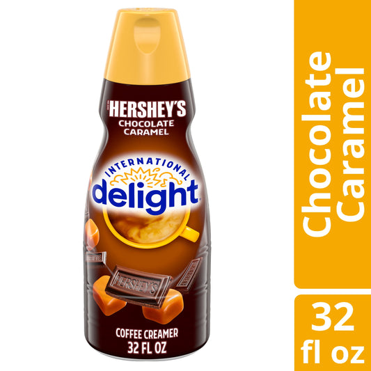 International Delight HERSHEY’S Chocolate Caramel Coffee Creamer, 32 fl oz Bottle