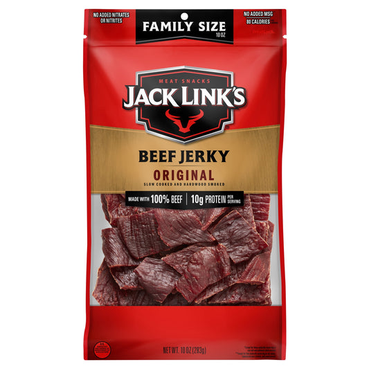 Jack Link's Original Beef Jerky, 10 oz, Resealable Bag