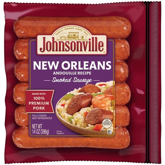 Johnsonville New Orleans Andouille Smoked Sausage, 6 Links, 14 oz