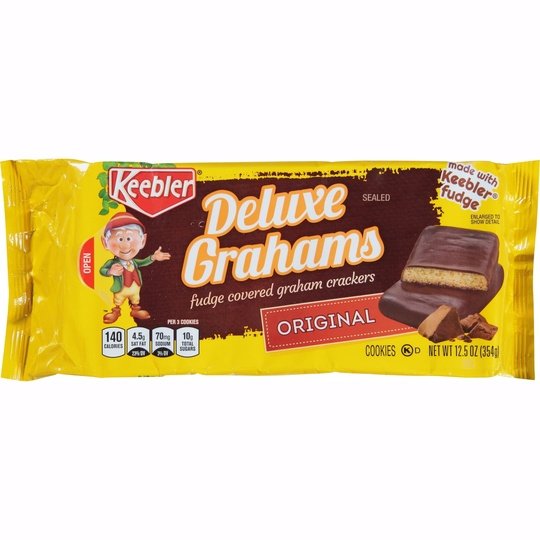 Keebler Deluxe Grahams Original Cookies, 12.5 oz