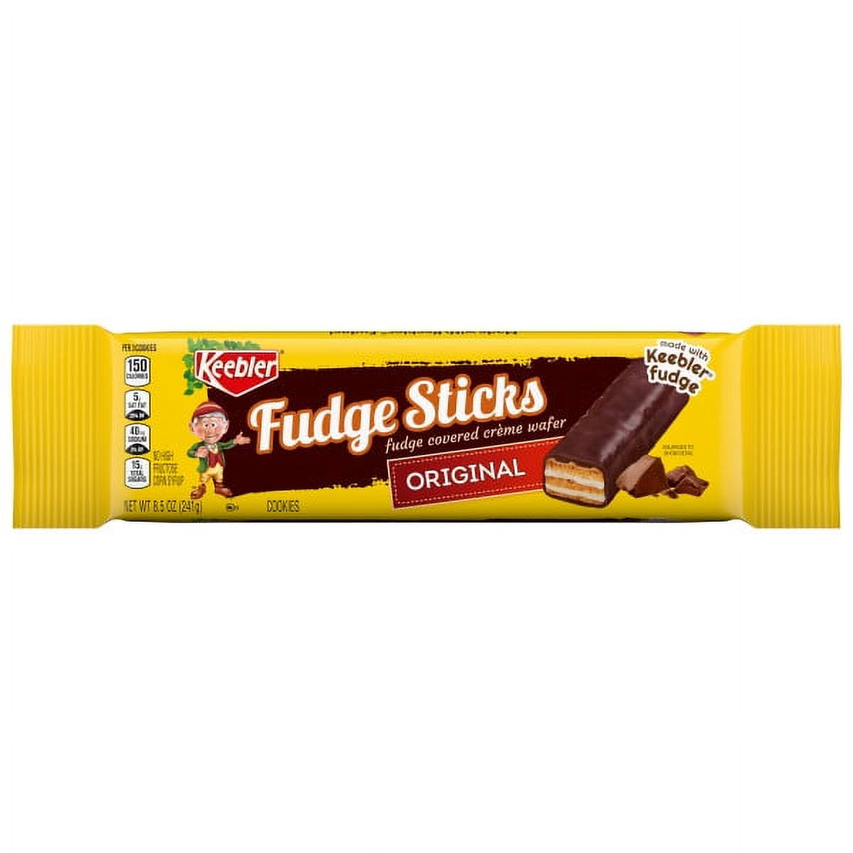 Keebler Original Fudge Sticks Fudge Covered Crème Wafers, 8.5 oz