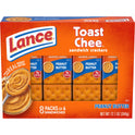 Lance Sandwich Crackers, ToastChee Peanut Butter, 8 Individual Packs, 6 Sandwiches Each