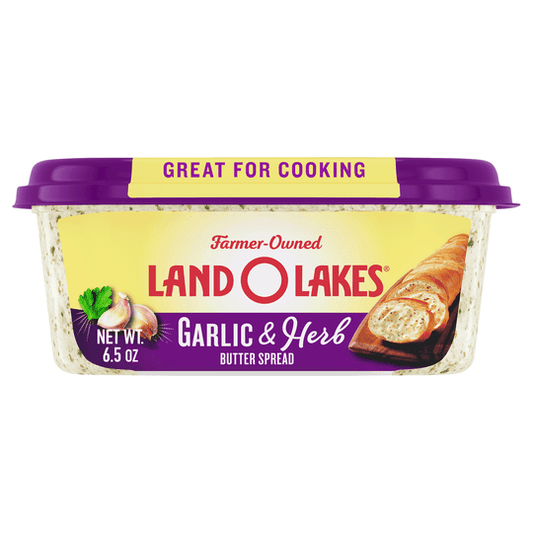 Land O Lakes Garlic and Herb Butter Spread, 6.5 oz Tub