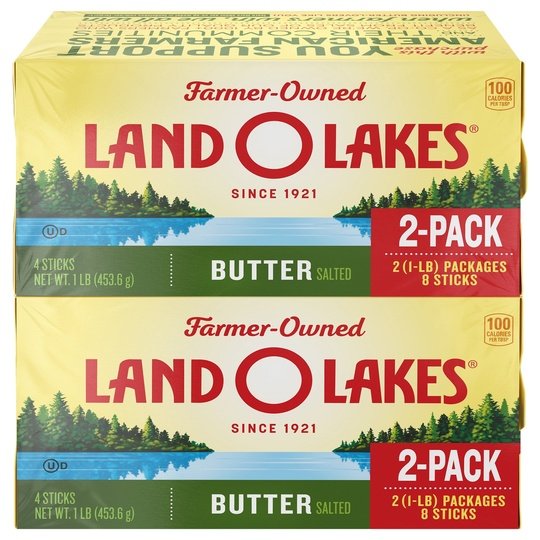 Land O Lakes Stick Butter Salted, 32 oz, 8 Count