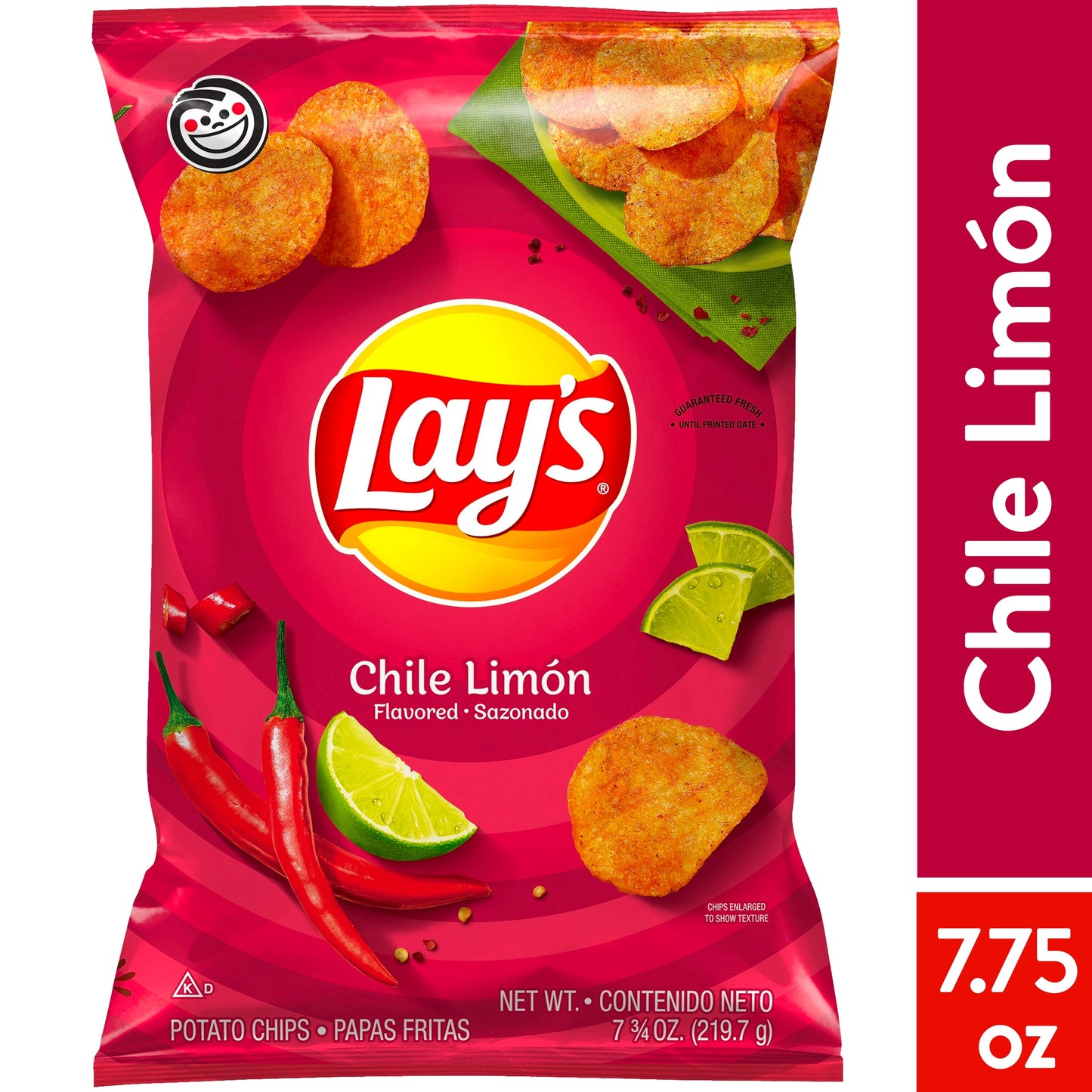 Lay's Chile Limón Flavored Potato Chips, 7.75 oz Bag