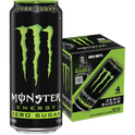 Monster Energy Drink, Zero Sugar, Sugar Free Energy Drink, 16 fl oz, 4 Pack