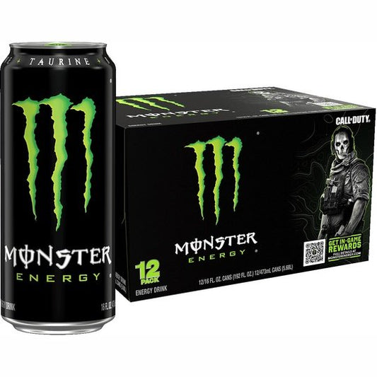 Monster Energy, Original, Energy Drink, 16 fl oz, 12pk