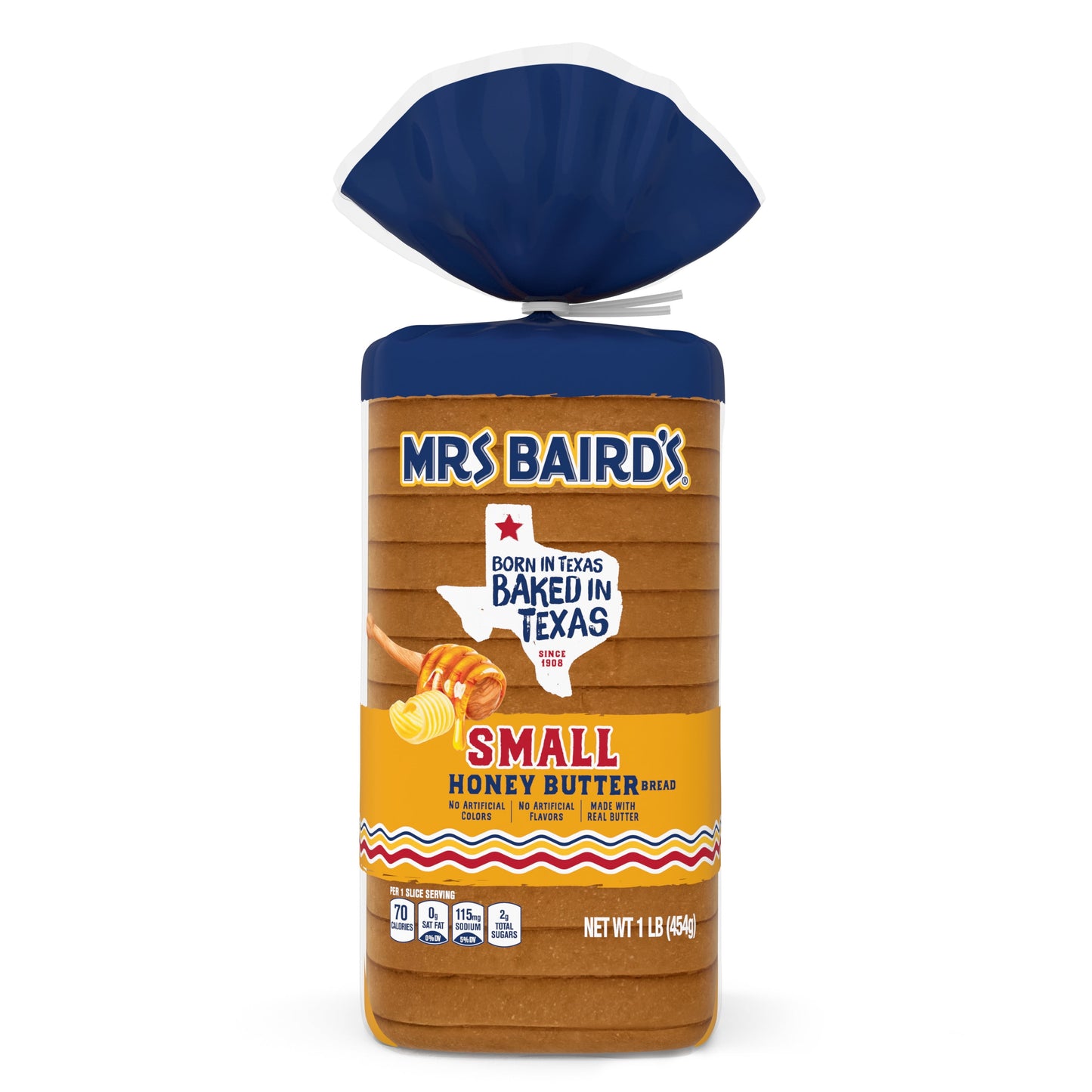 Mrs Baird's Small Honey Butter Bread, 16 oz