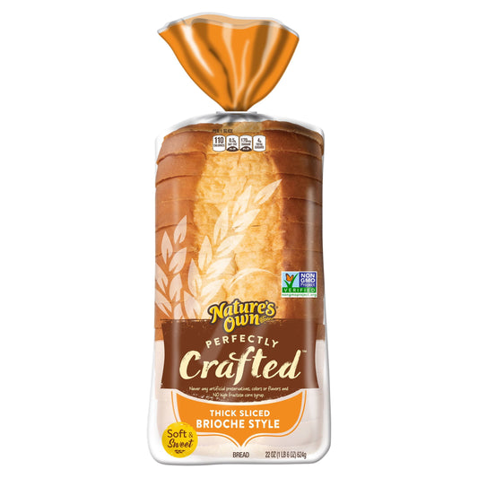 Nature's Own Perfectly Crafted Brioche Style Bread Loaf, 22 oz