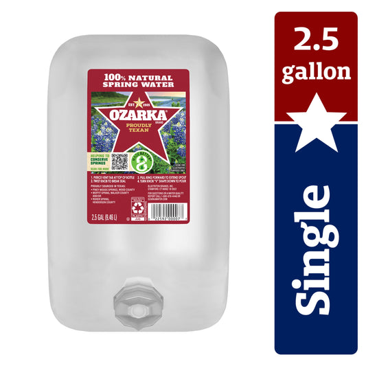 OZARKA Brand 100% Natural Spring Water, 2.5-gallon jug