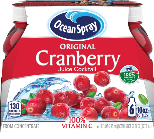 Ocean Spray Cranberry Juice Cocktail Drink, 10 fl oz, 6 Ct