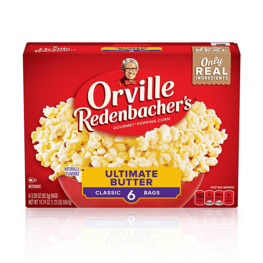 Orville Redenbacher's Ultimate Butter Microwave Popcorn, 3.29 Oz, 6 Ct