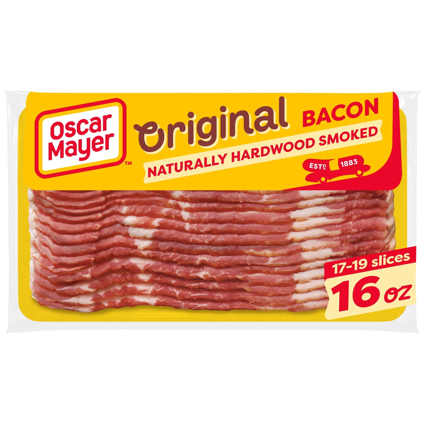 Oscar Mayer Original Bacon 12-Hour Natural Wood Smoked, 16 oz Pack