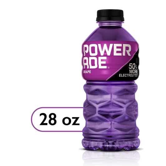 POWERADE Electrolyte Enhanced Grape Sport Drink, 28 fl oz, Bottle