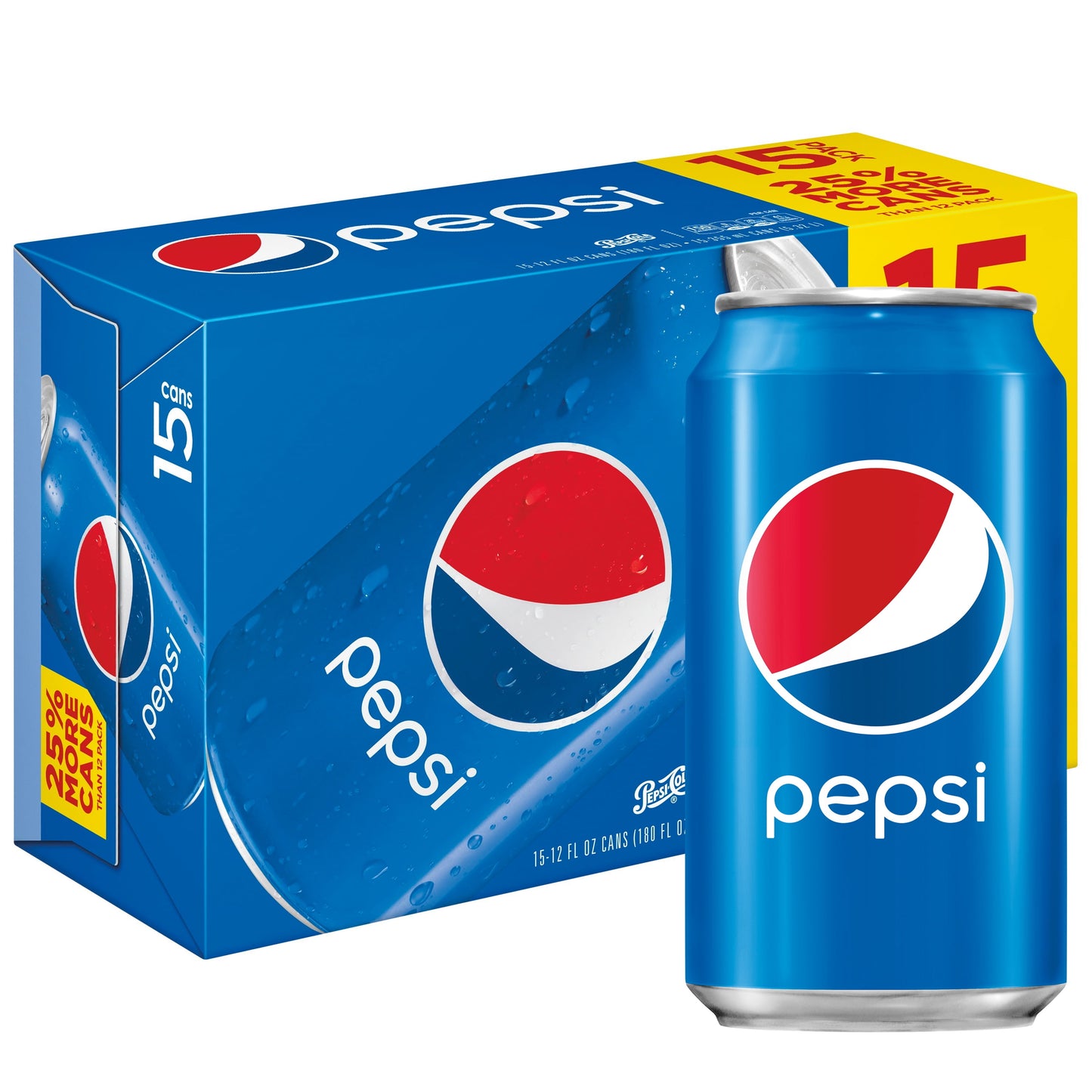 Pepsi Cola, 12Fl Oz, 15 Count Cans