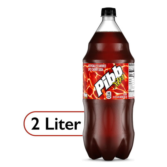 Pibb Xtra Spicy Cherry Soda Pop, 2 Liter Bottle