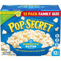 Pop Secret Microwave Popcorn, Homestyle Butter Flavor, 3.2 oz Sharing Bags, 12 Ct